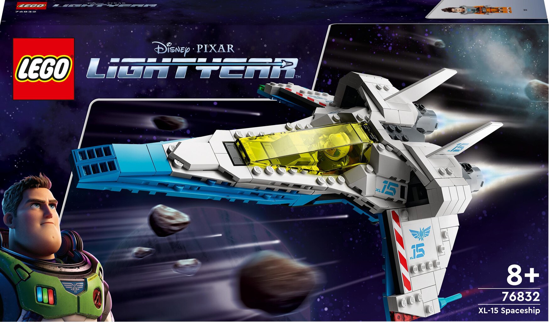 76832 LEGO® Disney ja Pixari kosmoselaev Lightyear XL-15 цена и информация | Klotsid ja konstruktorid | hansapost.ee