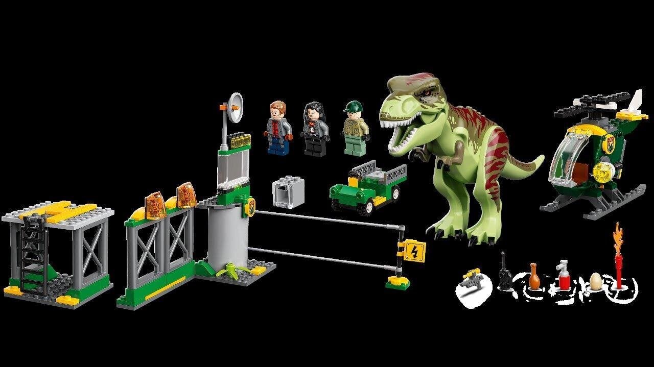 76944 LEGO® Jurassic World Dinosaurus türannosauruse põgenemine цена и информация | Klotsid ja konstruktorid | hansapost.ee