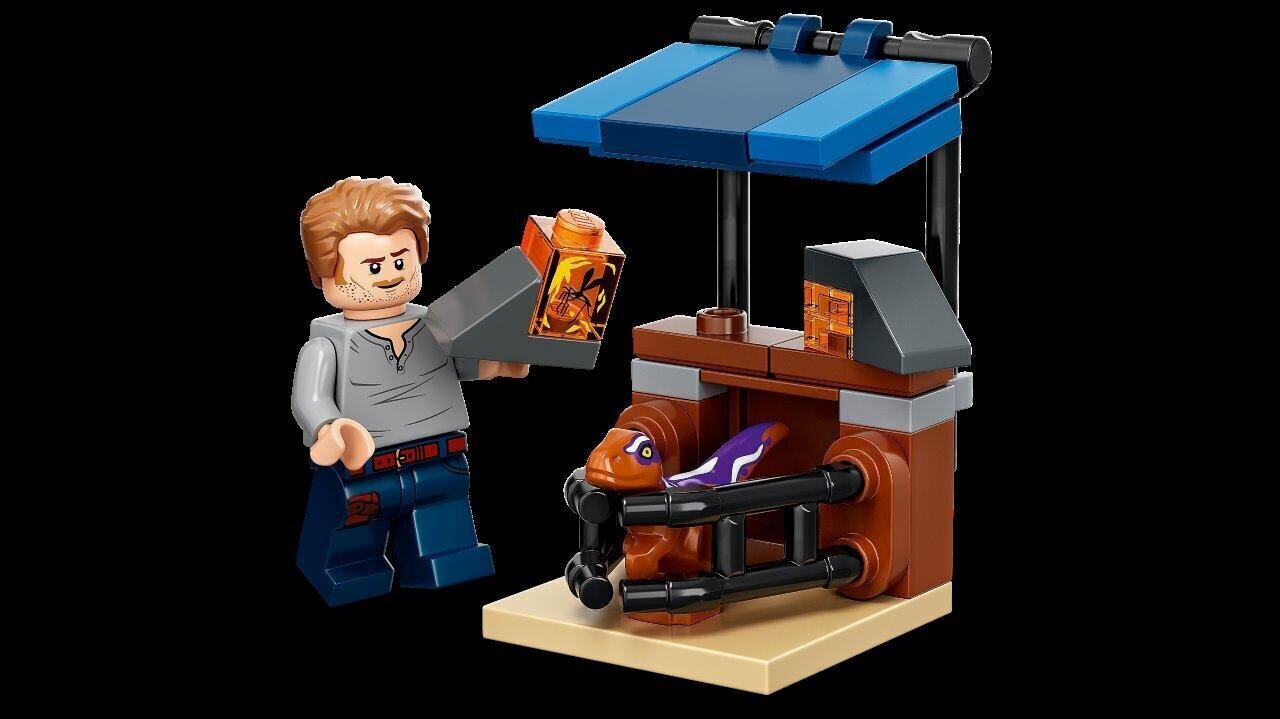 76945 LEGO® Jurassic World Dinosauruse atroraptori jälitamine mootorrattaga цена и информация | Klotsid ja konstruktorid | hansapost.ee