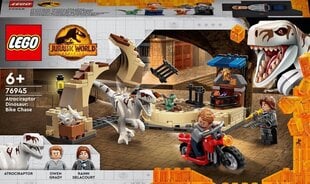 76945 LEGO® Jurassic World Атроцираптор: погоня на мотоцикле цена и информация | Конструкторы и кубики | hansapost.ee