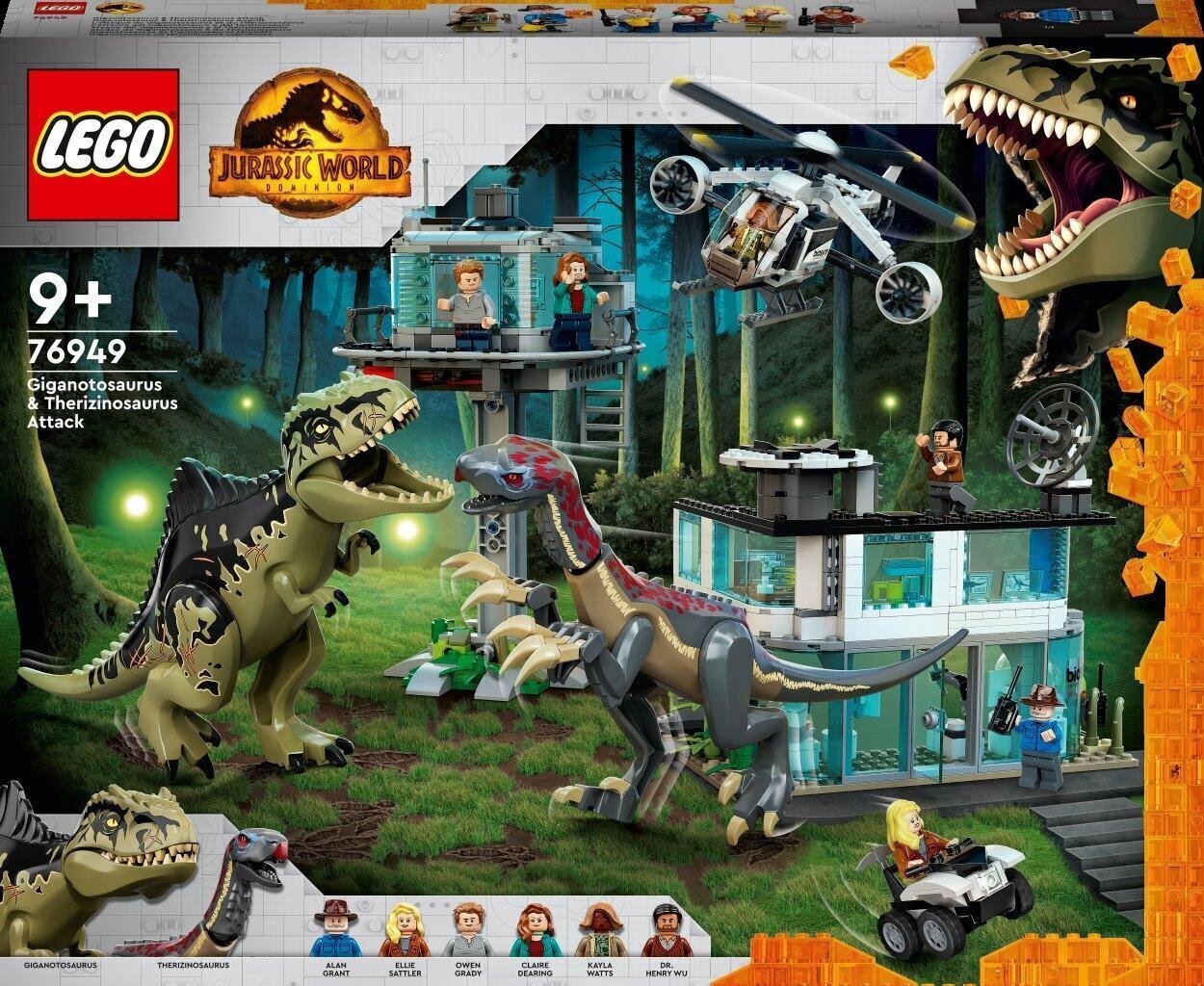 76949 LEGO® Jurassic World Gigantosauruse ja Terisinosauruse rünnak цена и информация | Klotsid ja konstruktorid | hansapost.ee