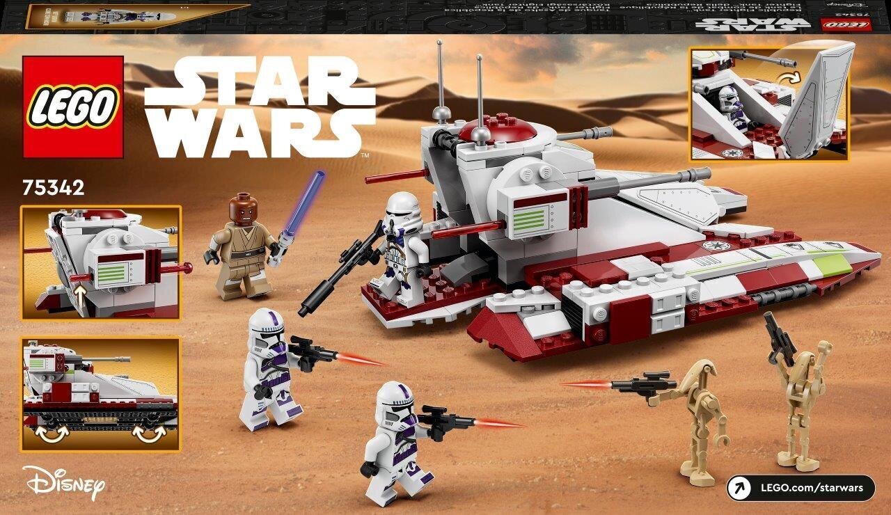 75342 LEGO® Star Wars Republic Fighter Tank цена и информация | Klotsid ja konstruktorid | hansapost.ee