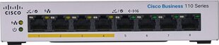 Коммутатор Cisco CBS110-8PP-D-EU цена и информация | Коммутаторы (Switch) | hansapost.ee