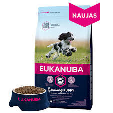 Eukanuba Puppy сухой корм для щенков средних пород до 12 месяцев со свежей курицей, 3 кг цена и информация | Сухой корм для собак | hansapost.ee