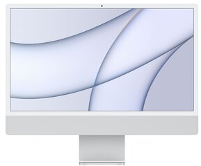 Apple iMac 24” M1 8/256ГБ Silver SWE MGPC3KS/A цена и информация | Стационарные компьютеры | hansapost.ee