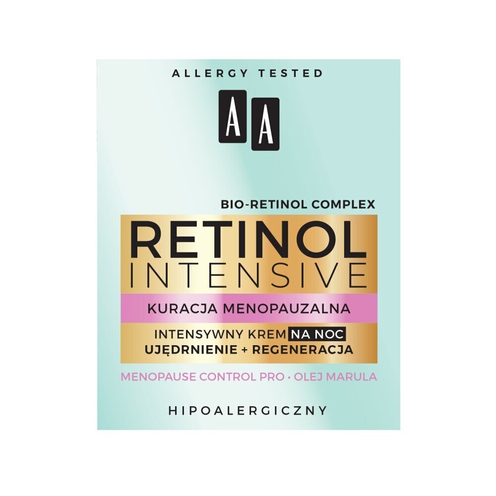 Öine pinguldav näokreem AA Retinol Intensive 50 ml цена и информация | Näokreemid | hansapost.ee