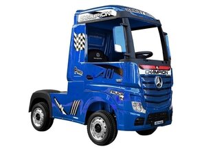 Детский электромобиль грузовик Mercedes Actros синий лакированный с MP4 цена и информация | Электромобили для детей | hansapost.ee