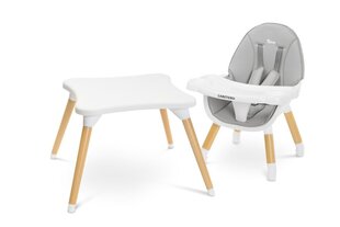 Caretero стул для кормления Tuva 2 в 1, серый цена и информация | Обеденные стулья | hansapost.ee