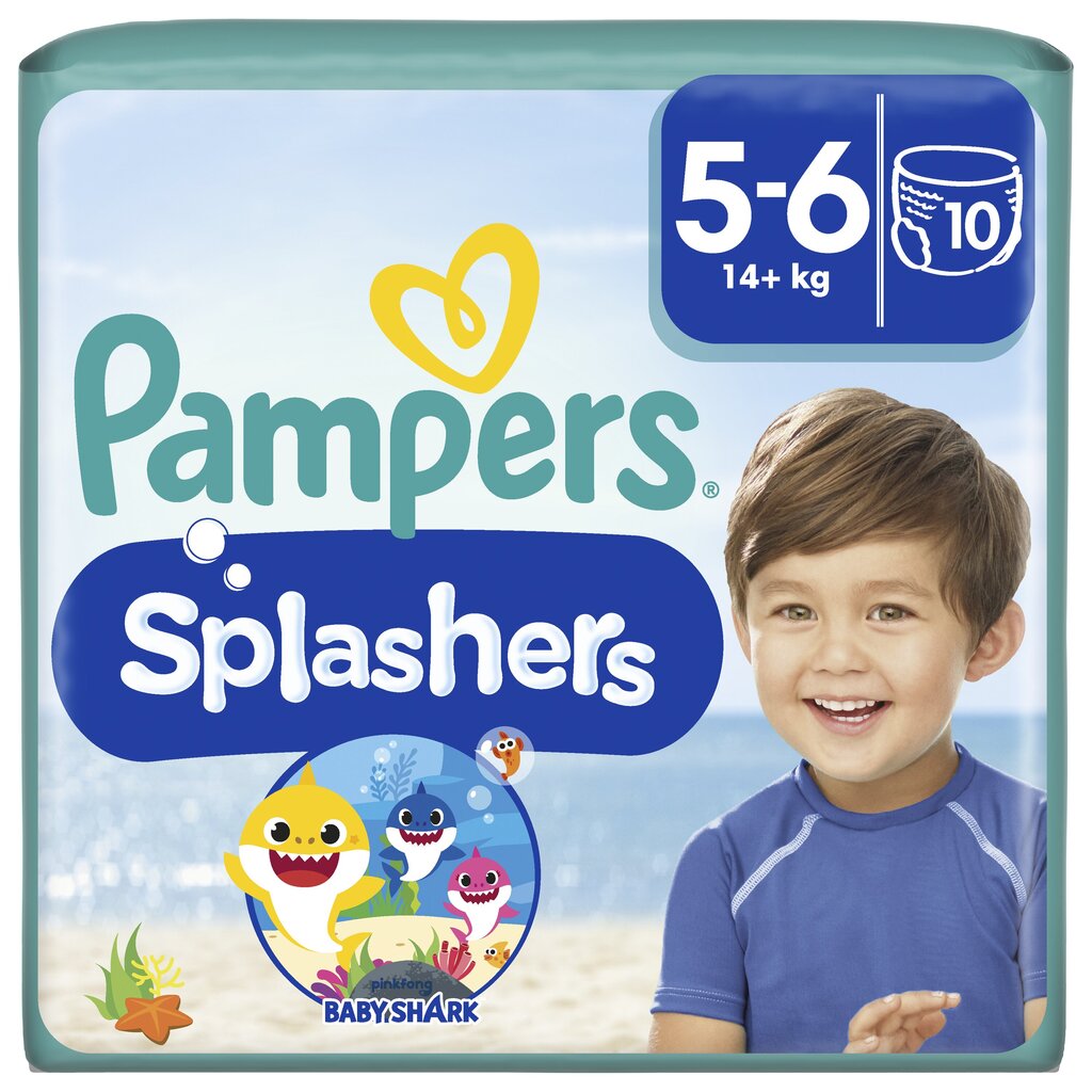 Ujumismähkmed Pampers Pants Splasher Carry Pack, suurus 5, 10 tk цена и информация | Mähkmed, riidest mähkmed | hansapost.ee