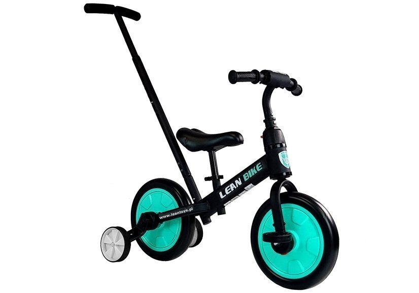 Laste kolmerattaline jalgratas 3in1, must цена и информация | Kolmerattalised jalgrattad lastele | hansapost.ee
