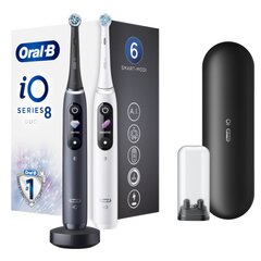 Oral-B iO8 Series Duo Pack Black Onyx /White цена и информация | Электрические зубные щетки | hansapost.ee