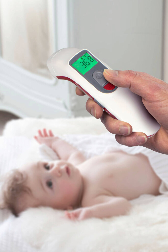 Digitaalne kontaktivaba otsmikutermomeeter Alecto Baby BC38 hind ja info | Aspiraatorid, beebikaalud ja termomeetrid | hansapost.ee