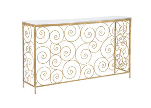 Konsoollaud Glam, 140x36 cm, kuldne/valge price and information | Console tables | hansapost.ee