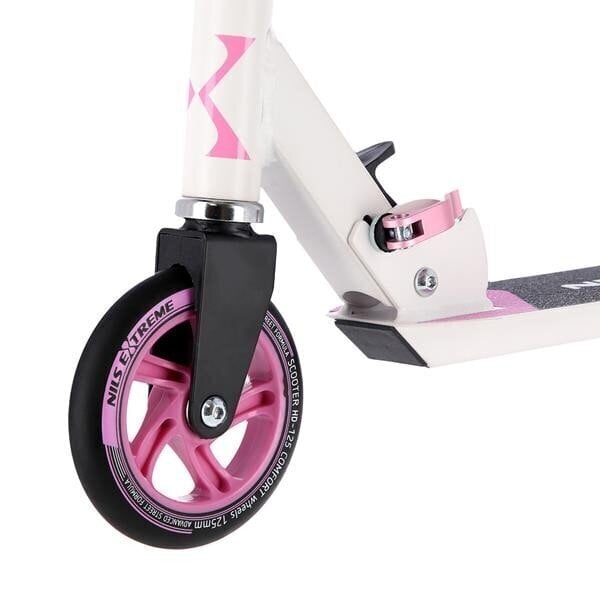 Tõukeratas Nils Extreme HD125, Pink-White hind ja info | Tõukerattad | hansapost.ee