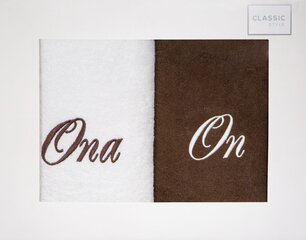 Käterätikute komplekt Ona&On, 2 tk. hind ja info | Rätikud ja saunalinad | hansapost.ee