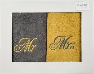 Набор полотенец Mr&Mrs,, 2 штуки цена и информация | Полотенца | hansapost.ee