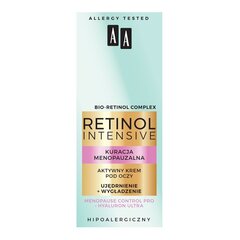 Укрепляющий крем под глаза AA Retinol Intensive, 15 мл цена и информация | Сыворотки, кремы для век | hansapost.ee