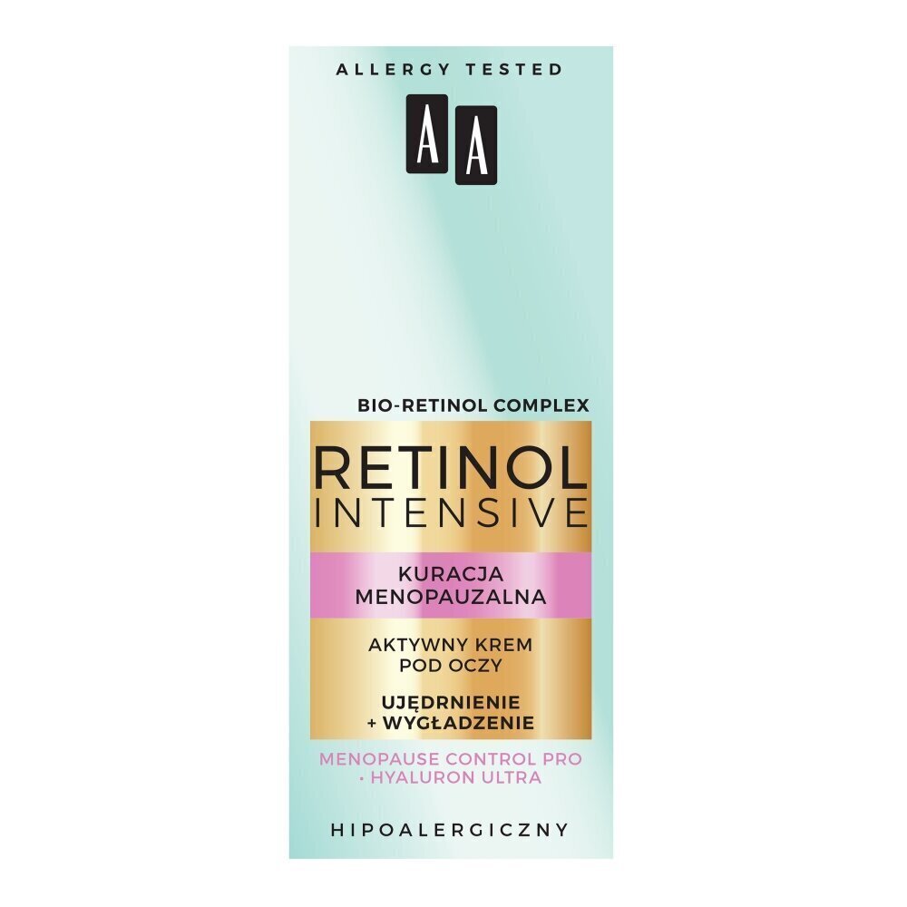 Pinguldav silmakreem AA Retinol Intensive 15 ml цена и информация | Silmakreemid ja seerumid | hansapost.ee