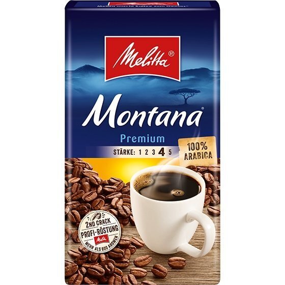 Jahvatatud kohvi Melitta Premium (Montana) 500g цена и информация | Kohv ja kakao | hansapost.ee