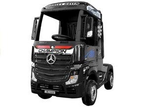 Laste elektriauto Mercedes Actros, lakkmust, MP4-ga hind ja info | Laste elektriautod | hansapost.ee