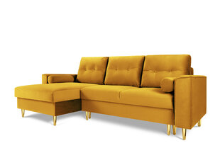 Мягкий уголок Micadoni Home Leona 4S, желтый/золотой цена и информация | Угловые диваны | hansapost.ee