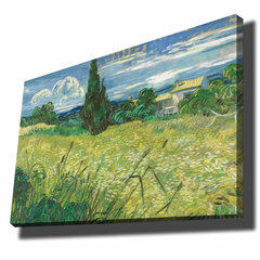 Reproduktsioon Green Wheat Field with Cypress hind ja info | Seinapildid | hansapost.ee
