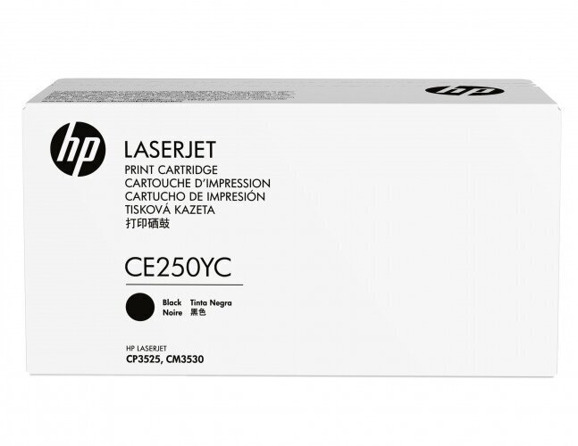 Kassett laserprinterile HP nr.504 (CE250Y), must, 5000 lk. hind ja info | Laserprinteri toonerid | hansapost.ee