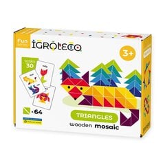 Puidust kolmnurkne mosaiik Igroteco IG0194, 64 detaili price and information | Educational children's toys | hansapost.ee