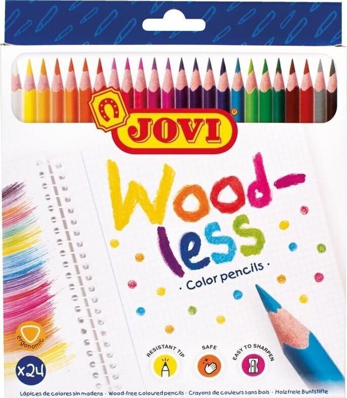 Värvilised pliiatsid JOVI, 24 värvi hind ja info | Kirjatarvikud | hansapost.ee