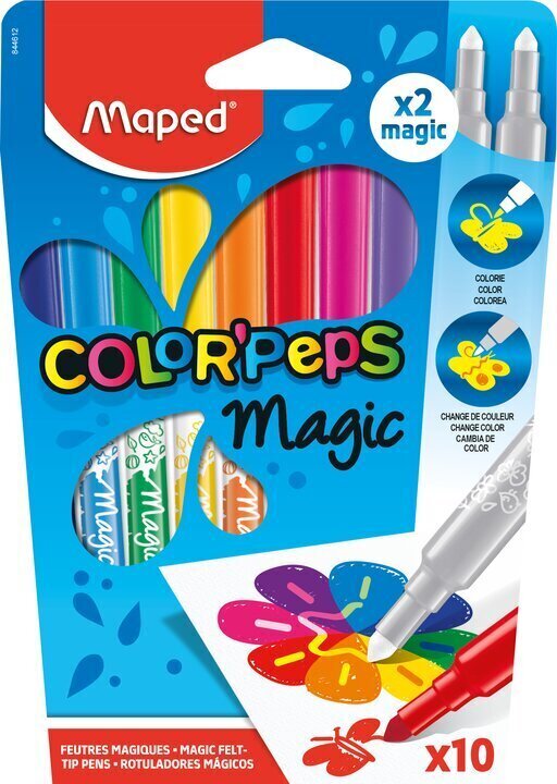 Viltpliiatsid Colorpeps Magic, 8 + 2 цена и информация | Kunstitarbed, voolimise tarvikud | hansapost.ee