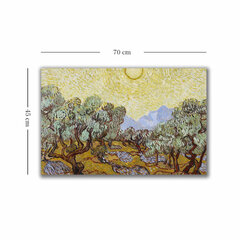 Reproduktsioon Olive Trees with Yellow Sky and Sun hind ja info | Seinapildid | hansapost.ee