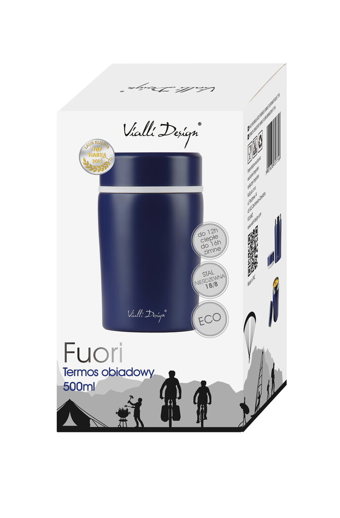 Toidutermos Vialli Design Fuori, 500 ml, tumesinine hind ja info | Termosed ja termokruusid | hansapost.ee