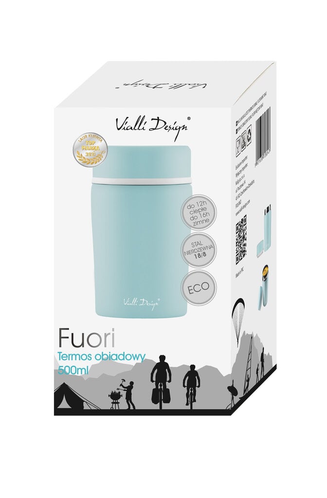 Toidutermos Vialli Design Fuori, 500 ml, piparmünt цена и информация | Termosed ja termokruusid | hansapost.ee