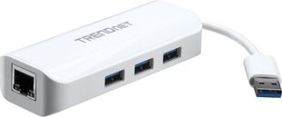 TRENDnet TU3-ETGH3 hind ja info | USB adapterid ja jagajad | hansapost.ee
