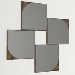 Зеркало Kalune Design Moonlight, коричневое цена и информация | Подвесные зеркала | hansapost.ee