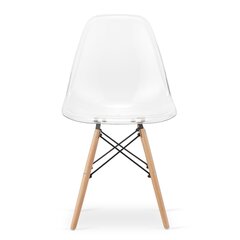 Набор из 4 стульев Osaka, белый/коричневый цена и информация | Стулья для кухни и столовой | hansapost.ee