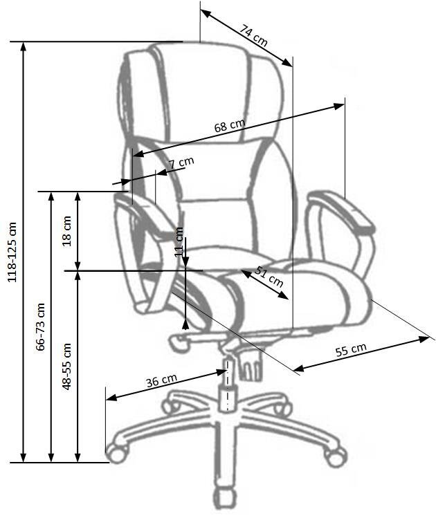 Kontoritool Foster, must hind ja info | Kontoritoolid | hansapost.ee