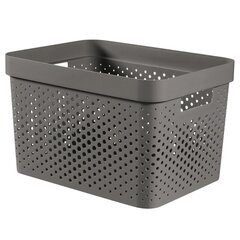 Коробка Infinity Recycled 17L 36x27x22см, темно-серый цена и информация | Корзины и ящики для хранения | hansapost.ee
