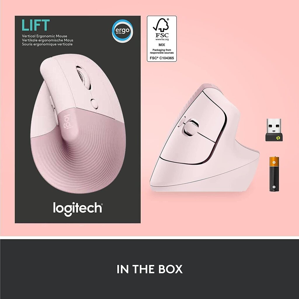 Вертикальная мышь Logitech Logi Lift цена | hansapost.ee