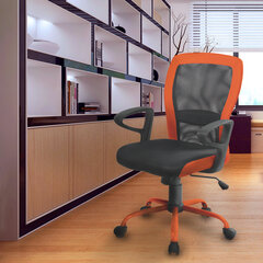 Офисный стул Leno, черный/оранжевый цена и информация | Офисные кресла | hansapost.ee