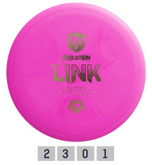 Дискгольф DISCMANIA Putter HARD EXO LINK Evolution Pink 2/3/0/1 цена и информация | Диск-гольф | hansapost.ee