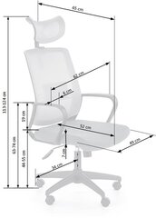 Офисное кресло Halmar Arsen, серое цена и информация | Офисные кресла | hansapost.ee