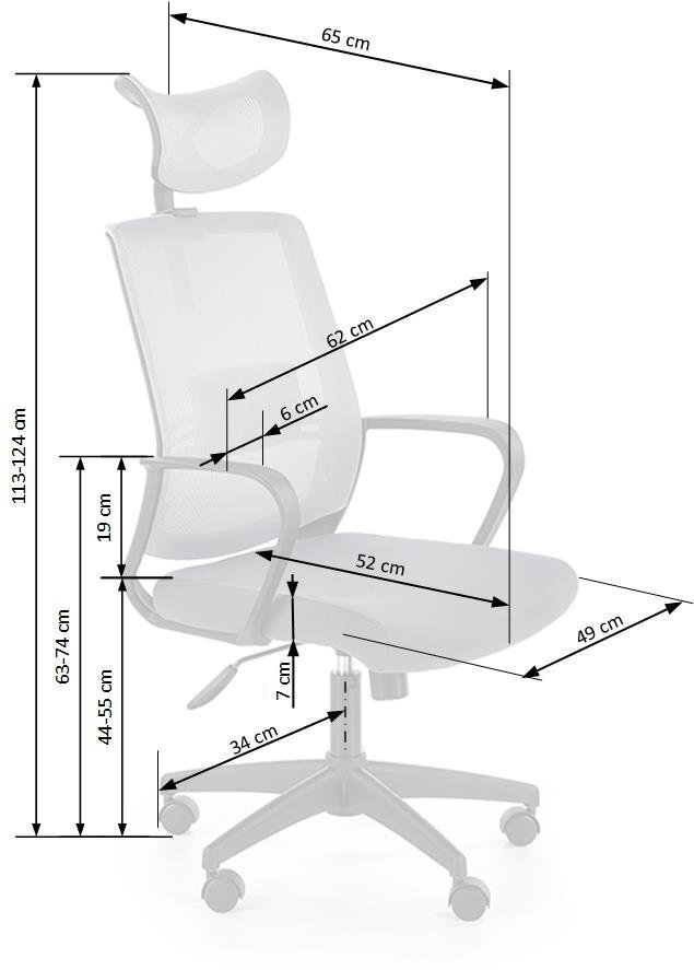 Kontoritool Arsen, hall hind ja info | Kontoritoolid | hansapost.ee