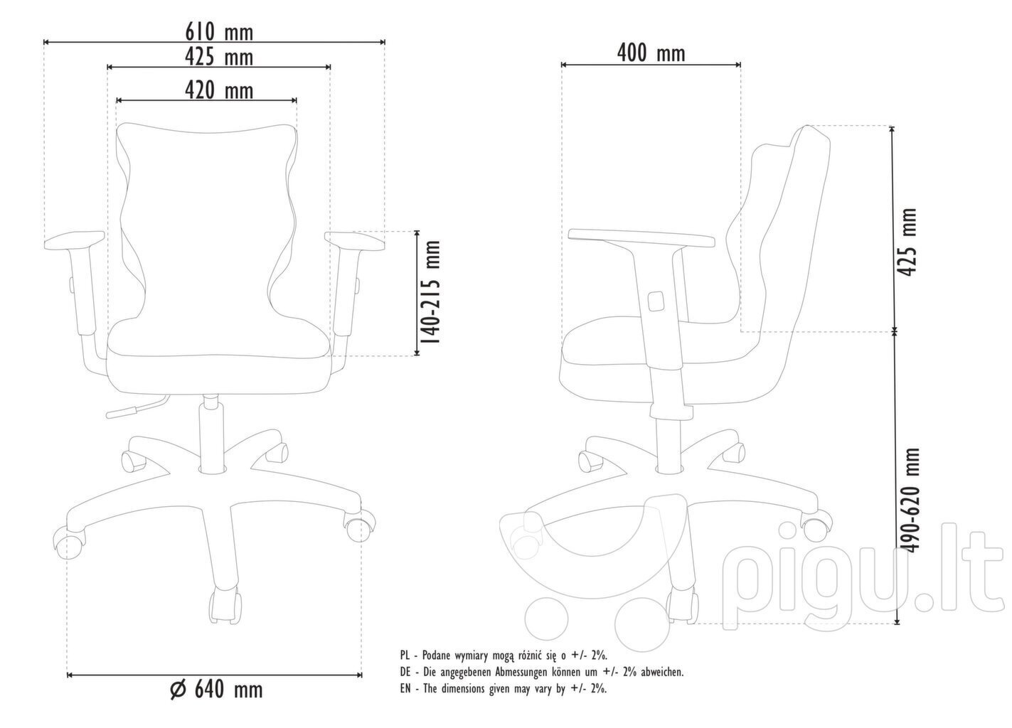 Kontoritool Entelo Good Chair Duo VS01 6, valge/must цена и информация | Kontoritoolid | hansapost.ee