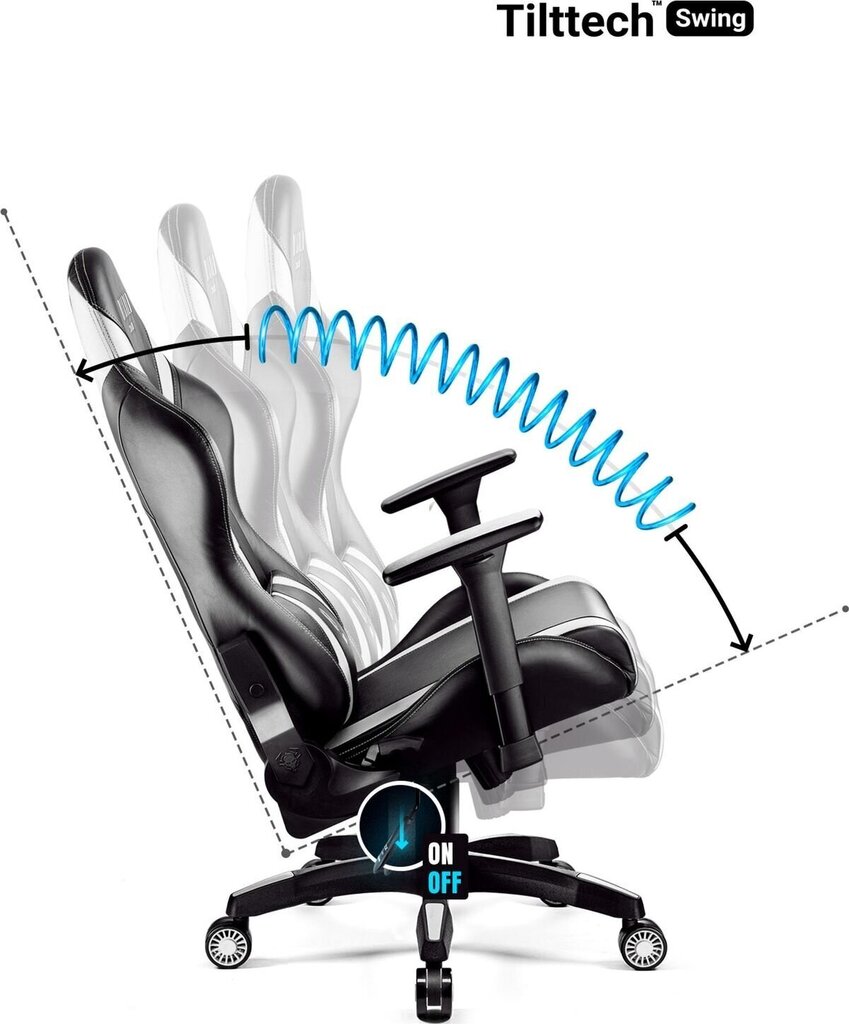 Mänguritool Diablo Chairs X-Horn 2.0, must/valge (L suurus) hind ja info | Kontoritoolid | hansapost.ee