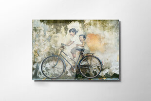 Картина из закаленного стекла Велосипед цена и информация | Репродукции, картины | hansapost.ee