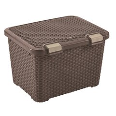 Сундук Style 43л 50x40x33cм, темно-коричневый цена и информация | Корзины и ящики для хранения | hansapost.ee