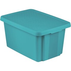 Ящик с крышкой Essentials 45л 40x57x30cм, синяя цена и информация | Корзины и ящики для хранения | hansapost.ee