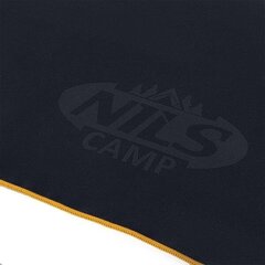 Полотенце Nils Camp NCR12, 180x100 см, черное/оранжевое цена и информация | Другой туристический инвентарь | hansapost.ee