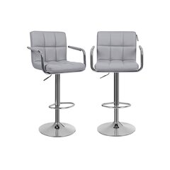 Набор из 2 барных стульев Songmics, серый цена и информация | Стулья для кухни и столовой | hansapost.ee